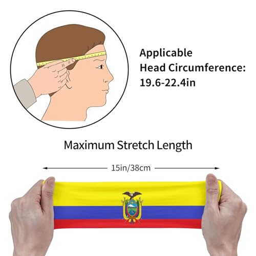 Image of Cute Flag Headbands Women Men Flag Sweatband Sports Headband for Running, Cycling, Yoga Gym, Working Out