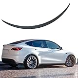 Nrovonis Spoiler Wing Replacement for 2020-2024 Tesla Model Y Rear Trunk Lip ABS Material Exterior Compatible with 2024 Tesla Model Y Spoiler Accessories (Matte Black)