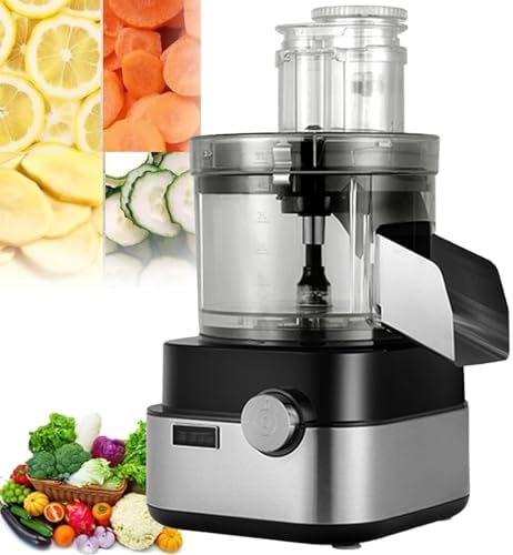 Electric Vegetable Slicer and Shredder-Multifunctional Food Processor with Stainless Blades for Home and Restaurant Cooking