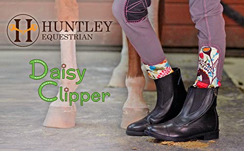 Huntley Equestrian Unisex-Child Daisy Clipper Children's Leather Paddock Boots4
