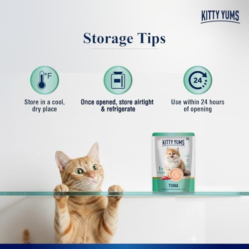 Image of Kitty Yums Adult Cat Wet Mousse 80g(4+1) Pack of 5, 400g | Tuna | Rich in Protein | Promotes Hydration & Easy to Digest | No Artificial Flavours | Packed with Essential Vitamins & Antioxidants