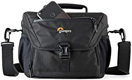 Lowepro LP37123-PWW Nova 180 AW II Camera Bag, Waterproof, Customizable, Fits Pro-depth DSLR with Lens, compact drone, 3-4 Additional Lenses, Flash