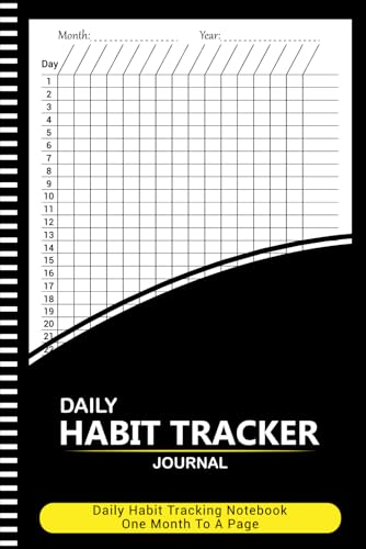 Habit Tracker Journal: Daily Habit Tracking Log book, One Month