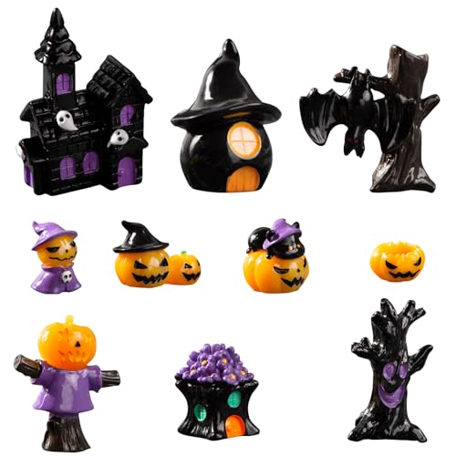 【BEAUTY PLAYER】ハロウィン 飾り 置物 10個入 パンプキン お化け屋敷 デコレーション 景品 おもちゃ 感謝祭 小道具 パーティー 樹脂 室内 屋外 オーナメントのサムネイル