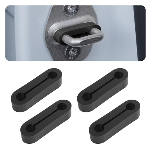 4PCS 2026 Upgraded Car Door Lock Cover Pad Rubber Car Door Lock Protector to Reduce Closing Noise & Vibration Universal Cars Doors Latch Cover Pads for Most Vehicles