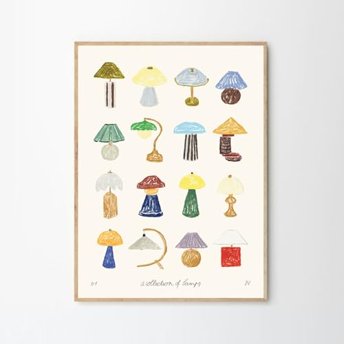 THE POSTER CLUB �|�X�^�[�N���u A Collection of Lamps 30×40cm Isabelle Vandeplassche