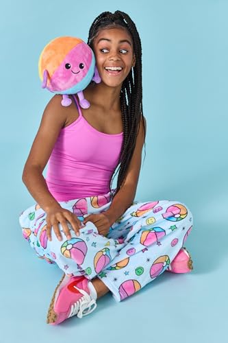 Image of iscream Big Girls Silky Soft Fun Print Plush Fleece Pants - Twist and Shout Collection