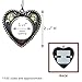 Memorial Pawprints Photo Windchime for Loss of a Beloved Pet - Sympathy Wind Chime with a Picture Heart on The Bottom - 16.5