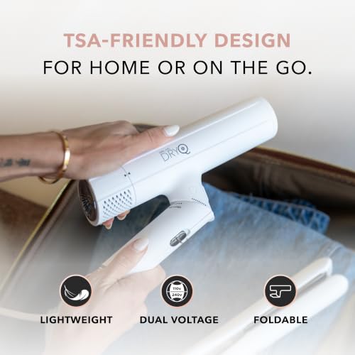 Image of SRILabs DryQ Infrared Hair Dryer - Red Light, Frizz Control, Dual Voltage