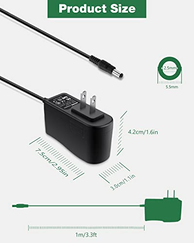 9V Ac Dc Adapter For Brother P-Touch Pt-D210 Ptd210 Pt-D200 Ptd200 Pt-D215E Pt-D200Vp Pth110 Pt70Bm Label Maker Replacing Batteries For Brother Ad-24 Ad-24Es Ad-20 Ad-30 Ad-60, Jovno 1.6A Power Supply #TOP1