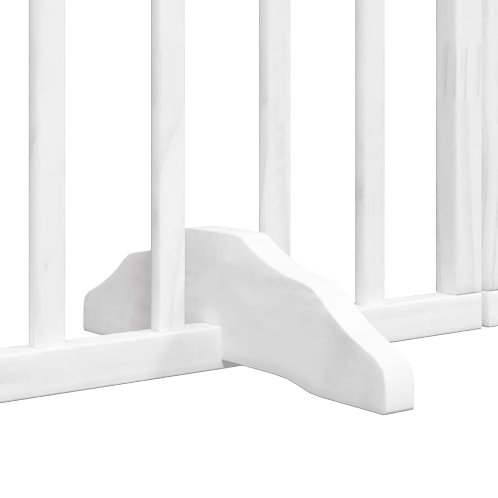 10-TLG - Portería para perros de madera de álamo, 800 cm, plegable, con puerta independiente, para jardín, terraza, patio, protección segura para perros, cachorros, zona de juego