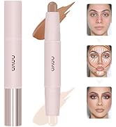 palo de contorno Contour Stick, 2 en 1 Maquillaje Highlight Shading Stick y sombreado Mate,Cobert...