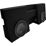 Alpine Bundle Compatible with 2005-2015 Toyota Tacoma S-W10D2 Dual 10' Loaded Sub Box Enclosure - Final 2 Ohm