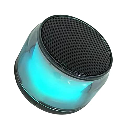 DIYEAH Enceinte LED Miniature avec Lumière Enceinte Portable Basses Profondes Haut Parleur pour Extérieur et Moments Festifs