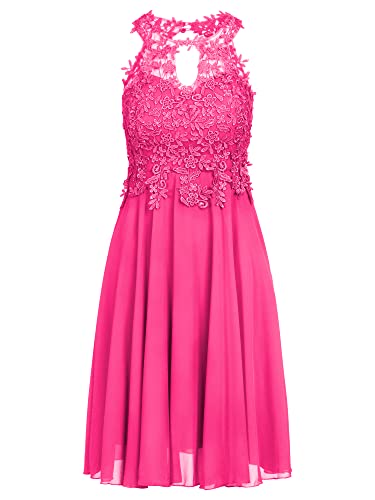 ApartFashion APART Cocktailkleid aus Chiffon, Mesh und Spitze