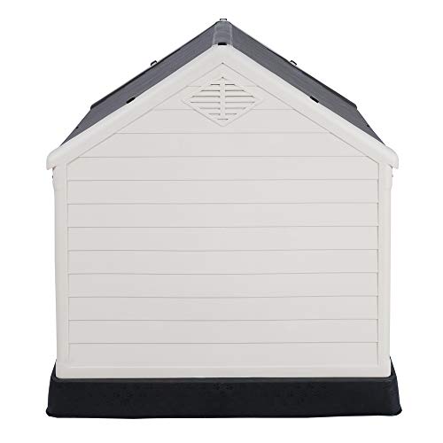 Confidence Pet XL Waterproof Plastic Dog Kennel Outdoor House Extra Large Brown - Image 5