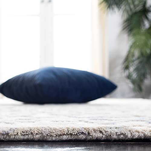 Tapete decorativo 2' x 3' gris y azul SAFAVIEH miniatura 2