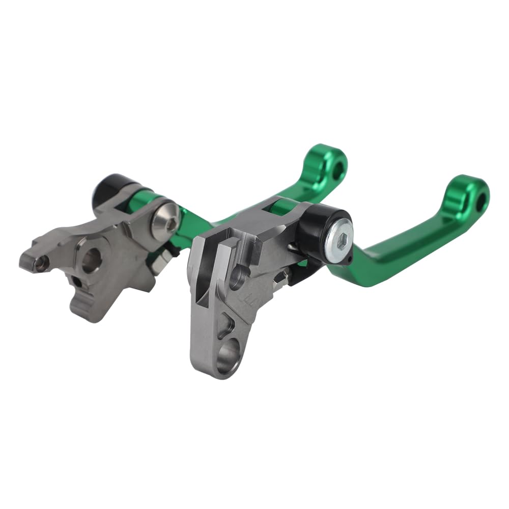 Leva Freno Moto Dirt Bike Leva Frizione Pieghevole in Alluminio per KLX 140 KLX140L 08-23 KLX140G 17-23 Motocross Verde