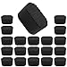 20 PCS Casquette de Jambe de Chaise, Protection Pied de Chaise, Casquette de Chaise Noir Pied Table Ovale, Pied De Chaise Protection, pour La Maison, Le Bureau, 40 x 20mm