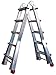 Produktbild Homelux 825033 Mehrzweck-Teleskopleiter, 2 x 12 Stufen