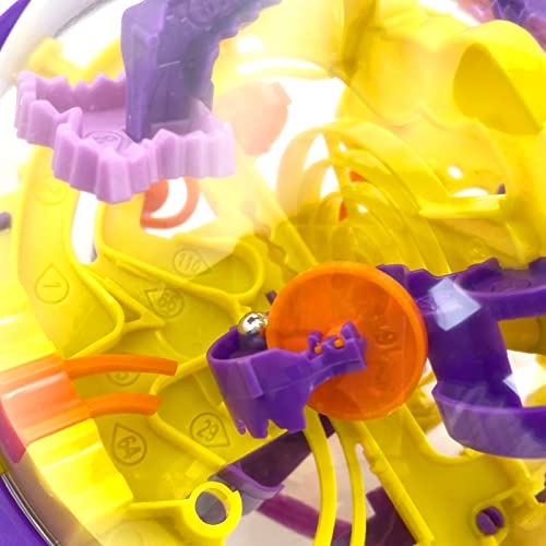 3D Maze Labyrinth Kugel, 3D Puzzle Ball mit 110 Level, Labyrinth Ball Spiel, Dreidimensionales Labyrinth Ball, 3D-Labyrinthspiel, Labyrinth Puzzle Ball Geschicklichkeitsspiel