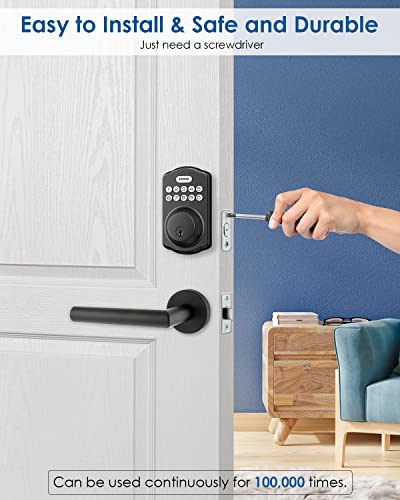 image for TEEHO TK001 Keyless Entry Door Lock with Keypad - Smart Deadbolt Lock 