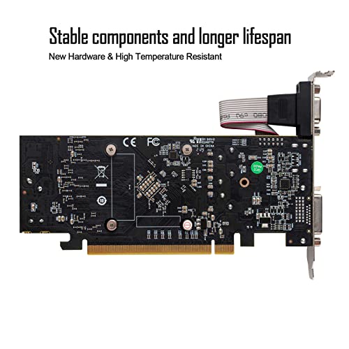 Image of Radeon RX 550 pci e x8 Graphics Cards, 4GB, GDDR5, 128-Bit, VGA /DVI-D /HDMI, Video Cards for PC Gaming, Desktop Computer GPU, for Mini ITX, Low Profile