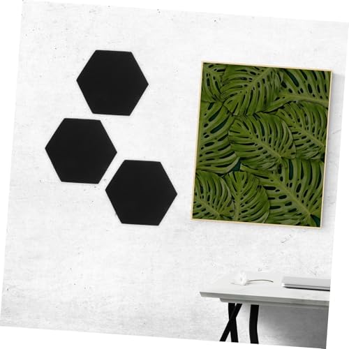 UPKOCH 12 piezas Almohadillas hexagonales para aislamiento acústico, barrera acústica para absorción de sonido y estética de paredes con respaldo adhesivo fácil de instalar miniatura 6
