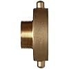 Dixon Valve & Coupling HA3025F Brass Fire Equipment, Hydrant Adapter with Pin Lug, 3 NST (NH) Female x 2-1/2 NST (NH) Male
