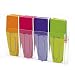 Solid Clip Flags 24Pk Pink Violet Lime Green
