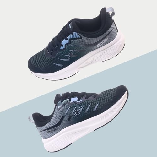 Image of SPARX Sports Running Shoes for Men - Lightweight Breathable Lace-Up Athletic Shoes with Cushioned Comfort, Shock Absorption, Durable Grip, Flexible Sole & Everyday Walking Performance