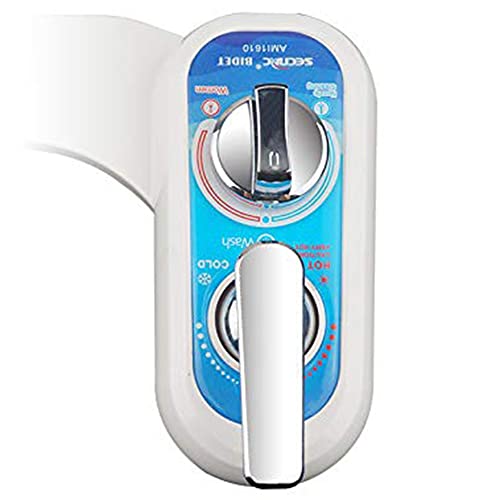 Bidet Non Électrique Gaucher Bidet de Toilette Avec Buse de Lavage de Hanche Autonettoyante Eau Froide/Chaude Hygiène Intime Bidet Toilettes pour Lavage Sanitaire Et Féminin