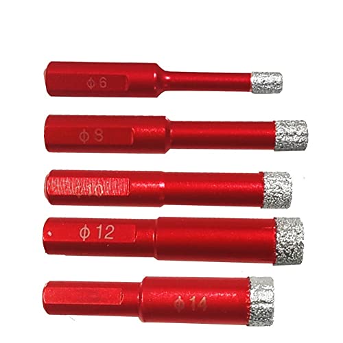XYXXBB Hole Saw Drill Bit,1PC 6-14MM Marble Opener Diamond Hole Saw Drill Bit For Marble Porcelain Granite Brick Tile Ceramic Concrete Drill Bit (Hole Diameter : 12mm)