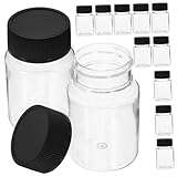 ABOOFAN 12pcs Sampling Bottles with Wide Mouth and Secure Screw Caps Leak Design for Easy Observation and Pouring for Travel and Industry