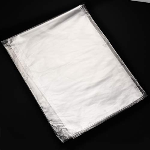 image for Tatuo 10 Pcs Extra Large Cellophane Bags 30 x 44 Inch Clear Cellophane