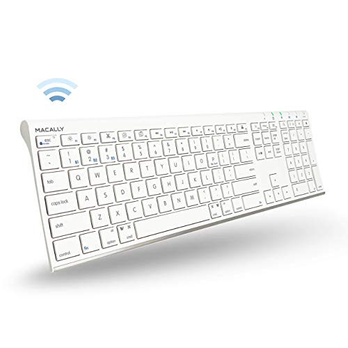 Macally Wireless Bluetooth Keyboard and Laptop Stand, Ultimate Duo