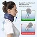 Velpeau Neck Brace for Neck Pain and Support - Soft Cervical Collar for Sleeping, Snoozing, Sleeping Upright, Anti-Snoring, Sleep Apnea for Women & Men (Blue, Enhanced Version, S: 10.5-11.5