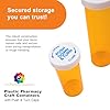 AVG Packaging Supplies Plastic Pharmacy Craft Containers with Push & Turn Caps - Child Resistant Prescription Medicine Bottle with Twist Caps, 16 Dram Vials (260ct) #3