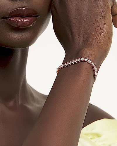 Ted Baker London Melrah Icon Crystal Slider Adjustable Tennis Bracelet For Women (Rose Gold Tone) #TOP1