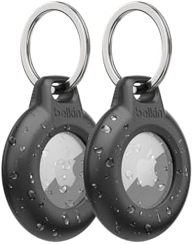 Belkin Waterproof Apple AirTag Keychain, 2 Pack, IPX8