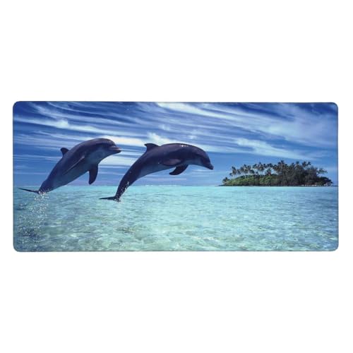 Tapis de souris grand format haut de gamme 40x90 cm durable avec base en caoutchouc lourd