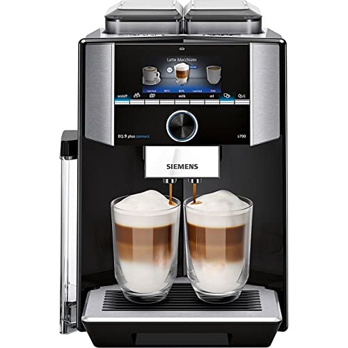 Siemens TI9573X9GB EQ.9 plus connect Bean to Cup Coffee Machine 1500 Watt Black