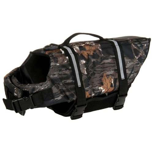 Hundeschwimmweste Mit Griff, Haustier-Schwimmweste, Verstellbarer Schwimmwestenmantel Für Kleine Welpen Und Große Hunde (Pattern 4,L)