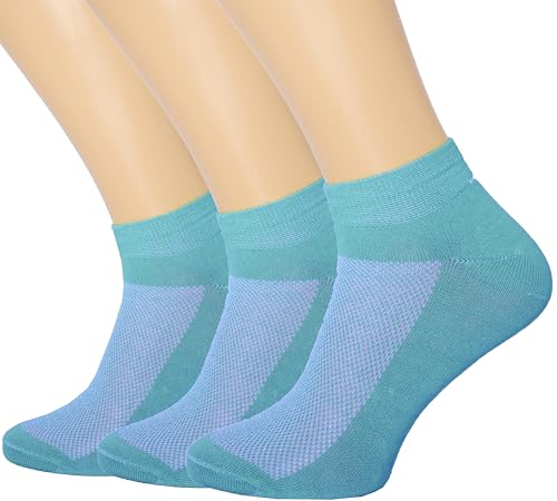 Image of RONDO 3 Pack Thin Ankle Socks - Unisex Ultra Thin Breathable Athletic Socks - Low Cut Running Ankle Socks - Thin Cotton Socks