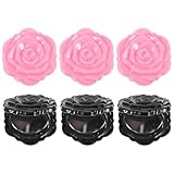 Design pratique et élégant : Ce miroir de poche pliable en forme de rose combine un style vintage et conception compacte, idéal pour retouches maquillage lors de déplacements, offrant une expérience agréable et tracas