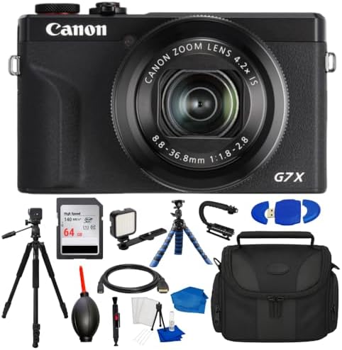 Canon PowerShot G7 X Mark III Digital Camera with Accessory Bundl...