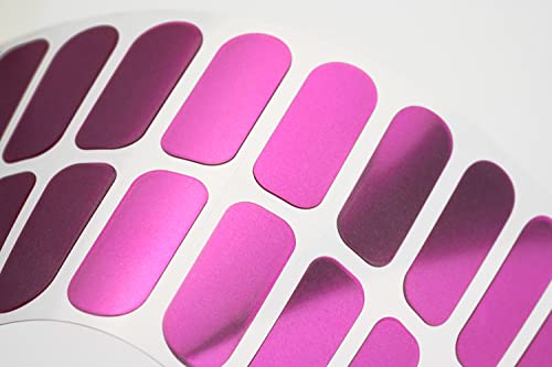 Tough Girls | 22 Semi-Cured Gel Nail Polish Strips | Brighter, Thicker, Tougher | Uv Led Lamp Use Required | Includes Cuticle Stick, Nail File, Nail Wipes (Pink Metallic) #TOP3
