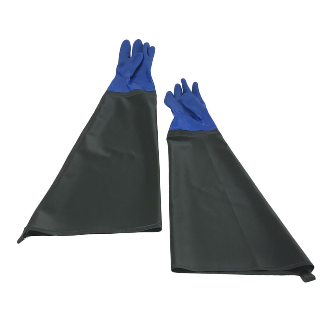 Operitacx Guantes Industriales Resistentes al Aceite y Ácidos de Goma Gruesa y Antideslizantes para Trabajo Mecánico Cocina Industria Protección Duradera para