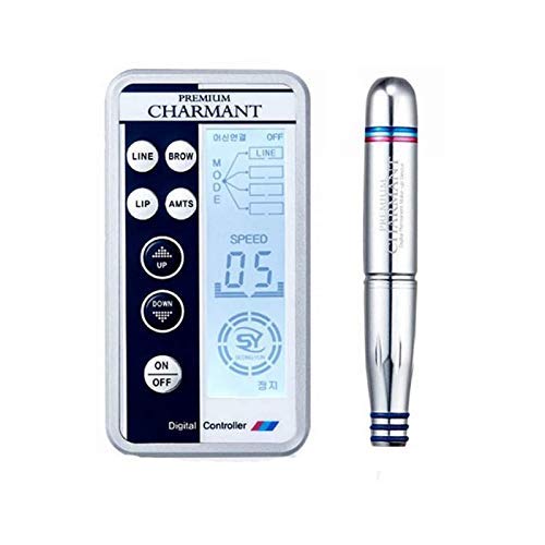 Bella Faccia Silver Electric Digital Charmant 2 Permanent Makeup Machine Pen for Eyebrows Lips Body Tattoo Kits Cartridge Needles - Image 2
