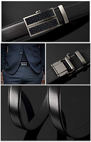 maskfactory Men's Genuine Leather Dress Belt (Style D - GADDI Business)3